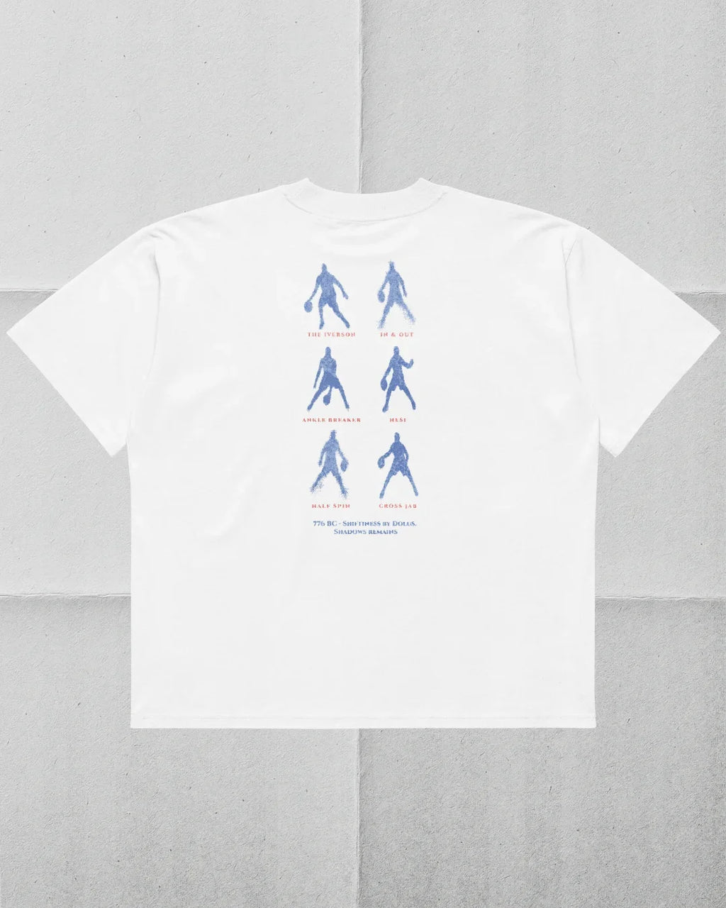 Shifty Cross Tee — back print — Hoop of Metis