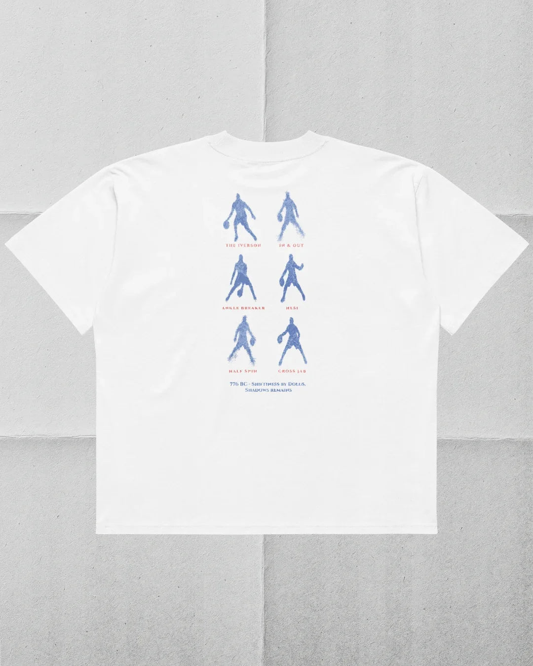 Shifty Cross Tee — back print — Hoop of Metis