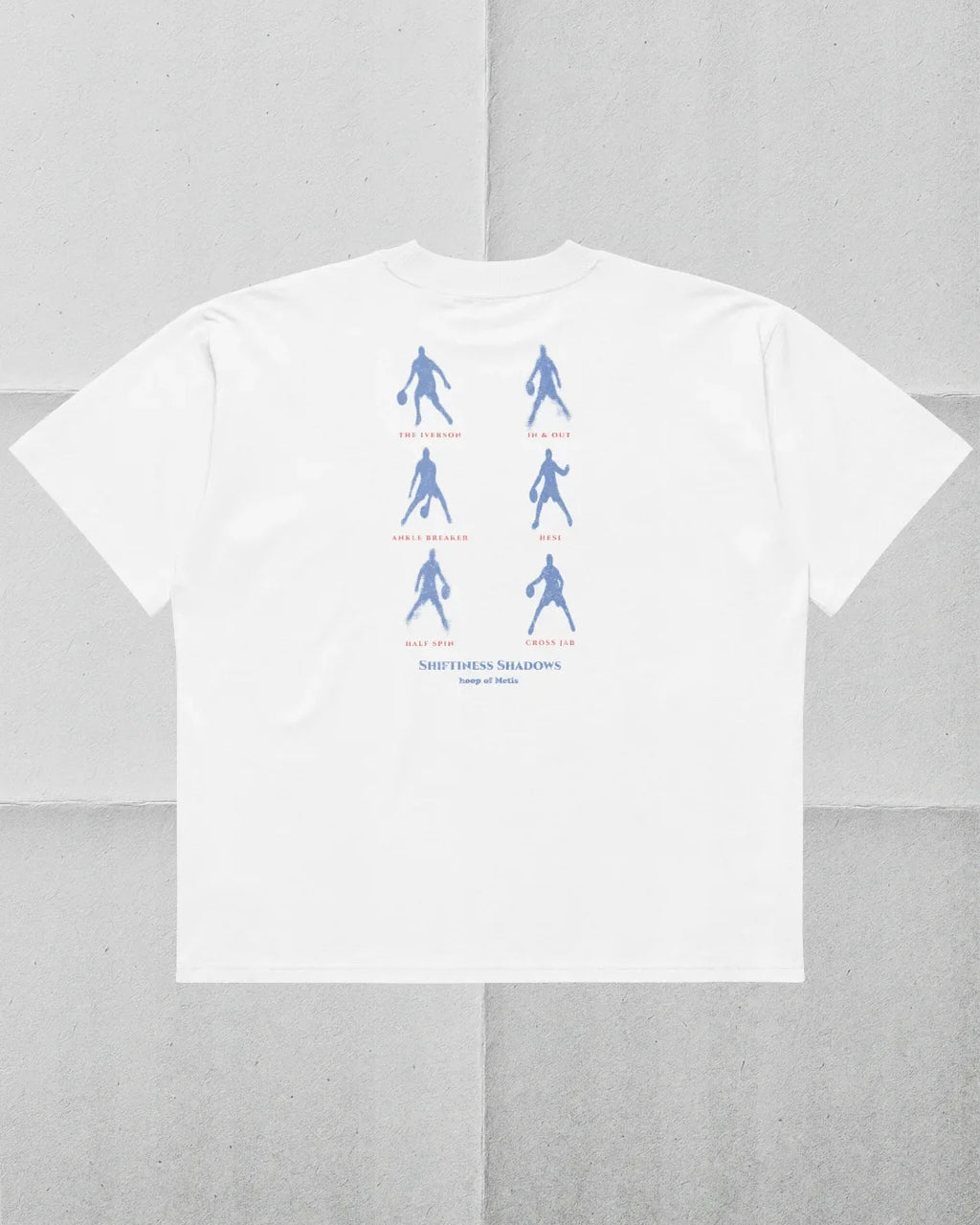 Shifty Cross Tee — back — Hoop of Metis