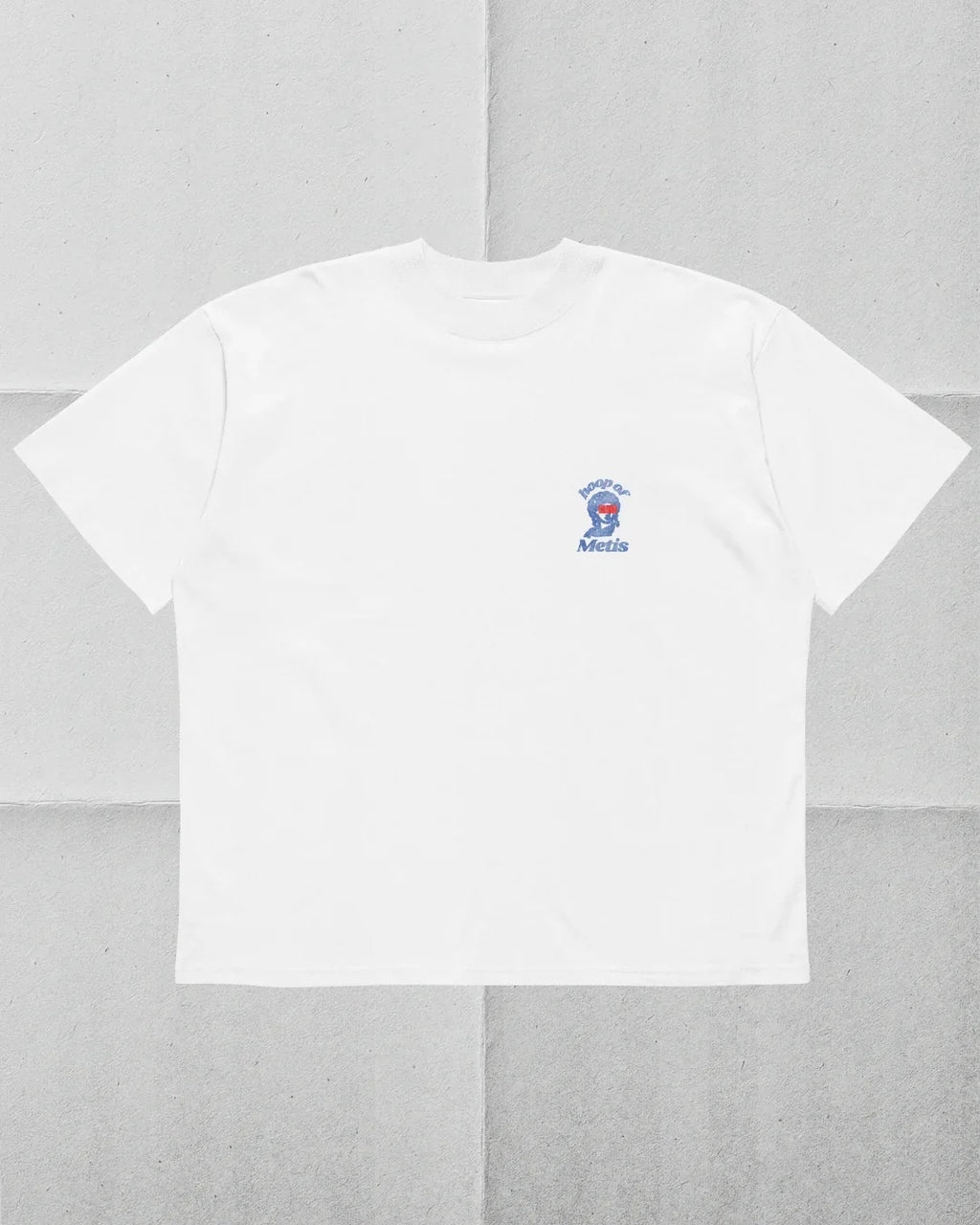 Shifty Cross Tee — front — Hoop of Metis