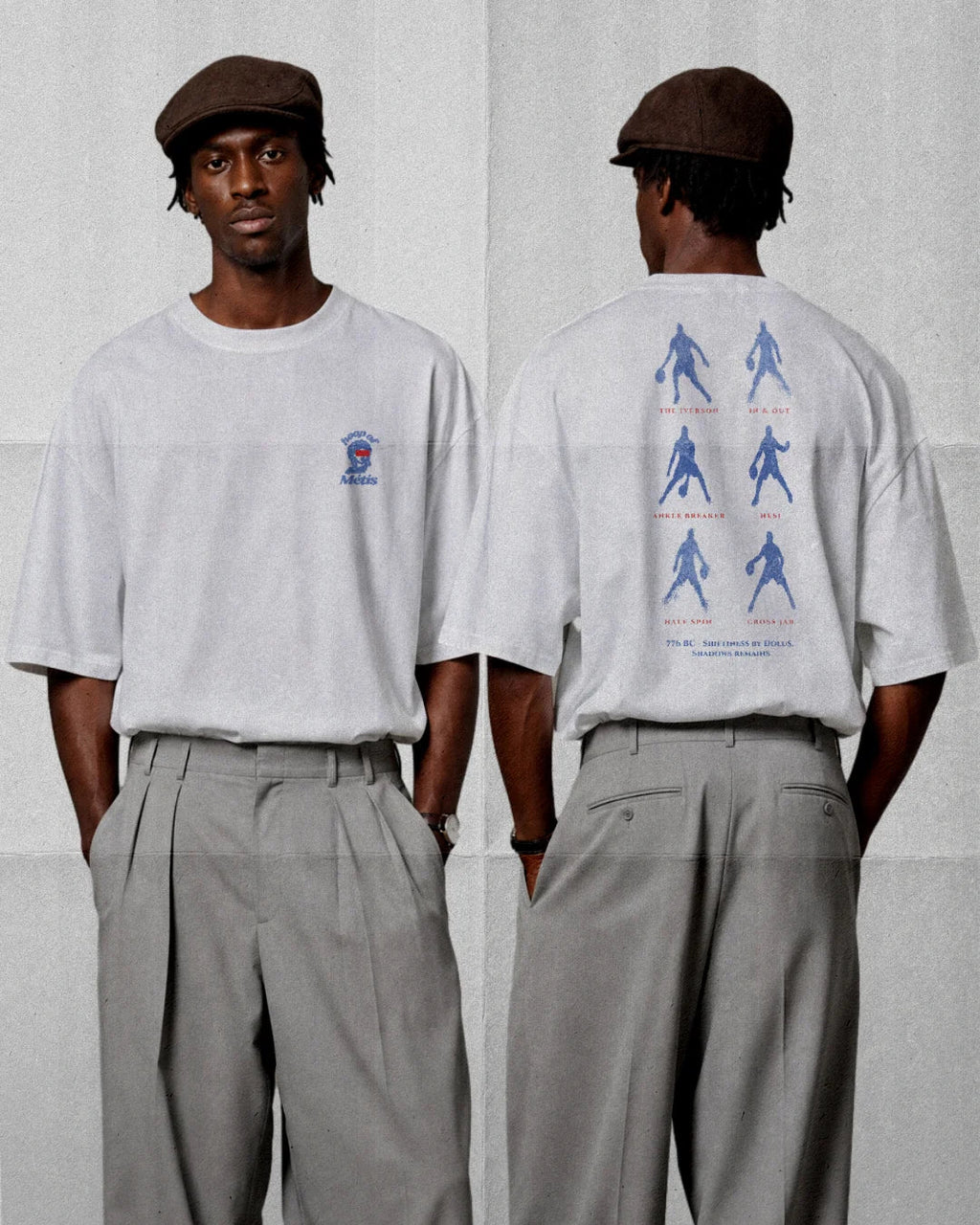 Shifty Cross Tee — worn by model — Hoop of Metis