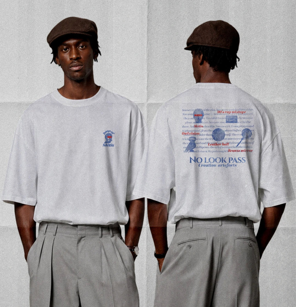No Look Pass Tee — lifestyle — Hoop of Metis off-court basketball t-shirt